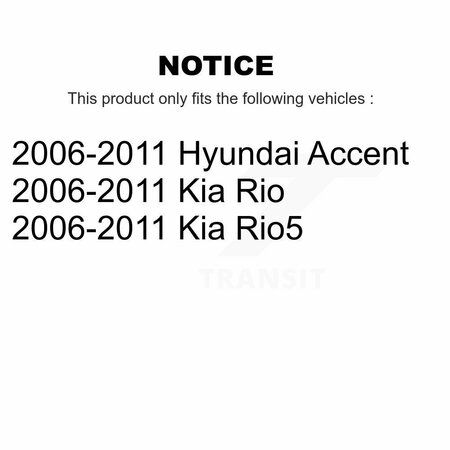 Tec Front Ceramic Disc Brake Pads For 2006-2011 Hyundai Accent Kia Rio Rio5 TEC-1156
